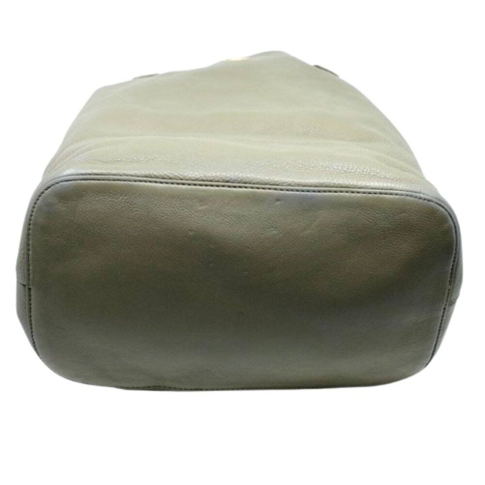 TORY BURCH~Michelle Tote~LARGE PEBBLED LEATHER CARRYALL BUCKET BAG - Picture 5 of 6